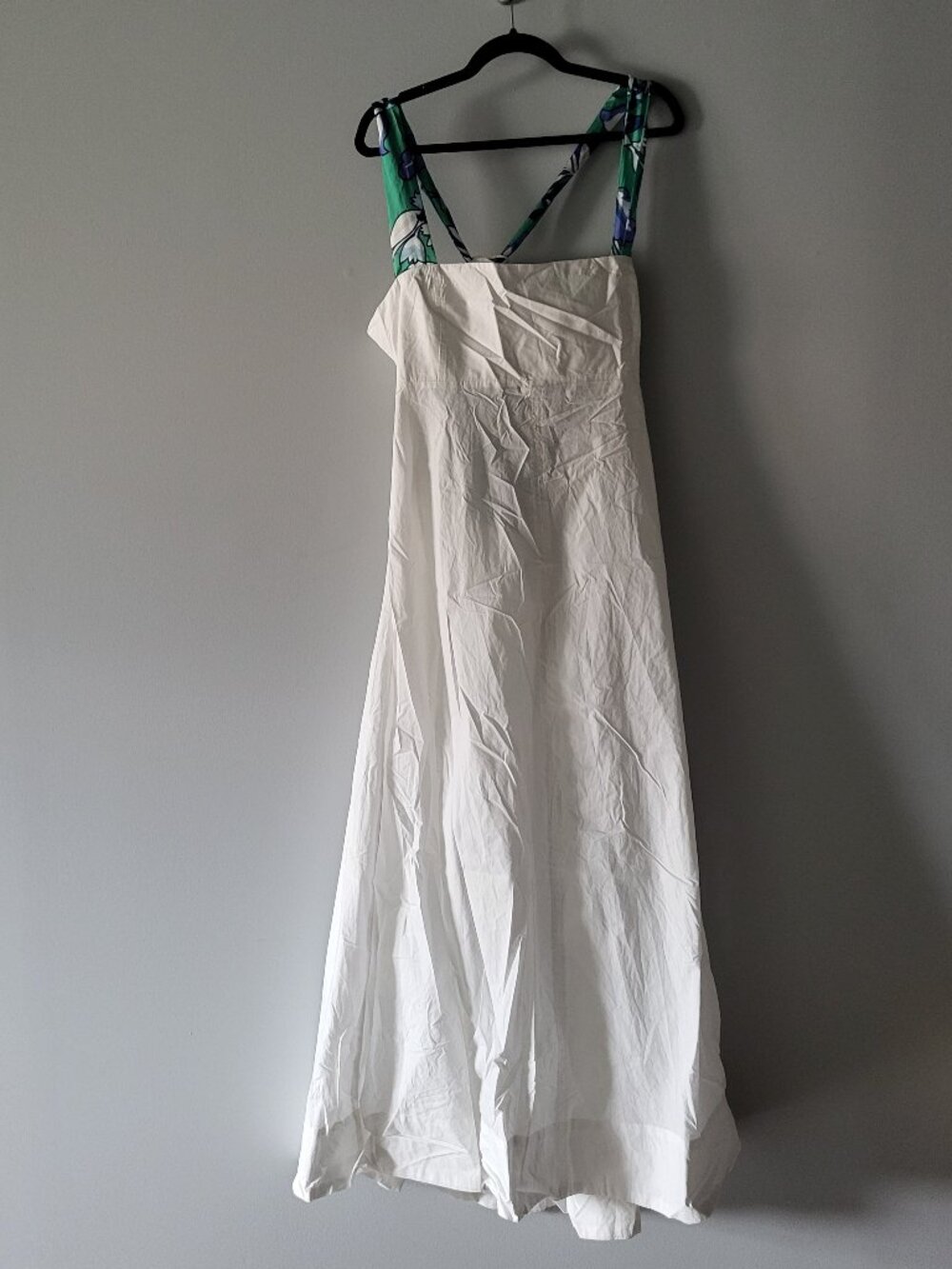 By Anthropologie White Square-Neck Midi Dress Size XL - Picture 5 of 9